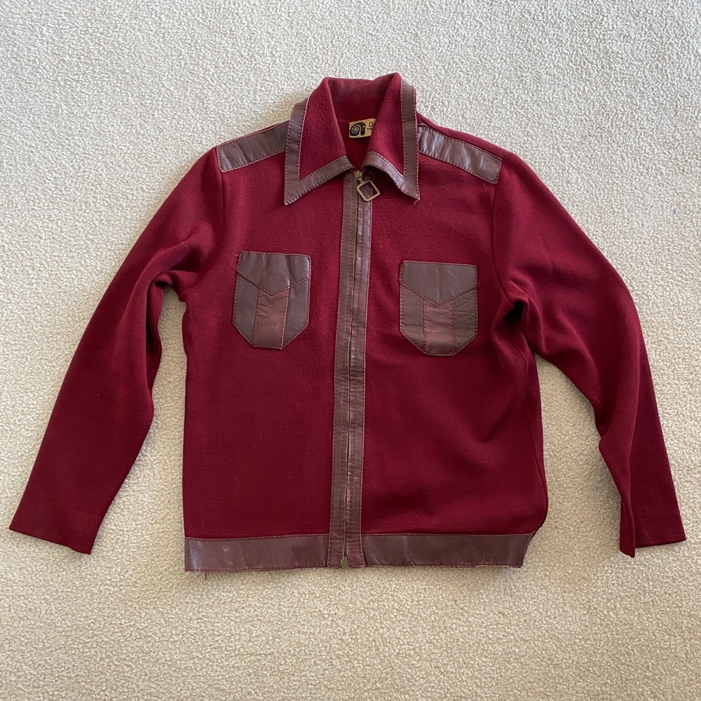 VINTAGE 1970s Jacket Made in Italy Wool Blend - Picture 1 of 8